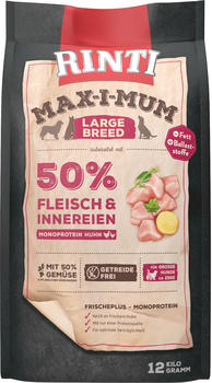 Rinti Max-I-Mum Large Breed Hund Trockenfutter Huhn 12 kg