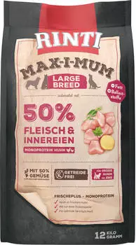 Rinti Max-I-Mum Large Breed Hund Trockenfutter Huhn 12 kg