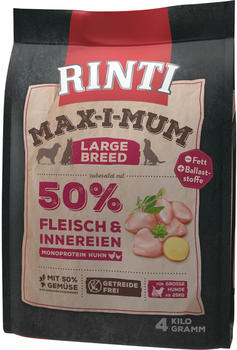 Rinti Max-I-Mum Large Breed Hund Trockenfutter Huhn 4kg