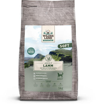 Wildes Land Adult Soft Hunde Trockenfutter Lamm mit Reis und Wildkräutern 5kg