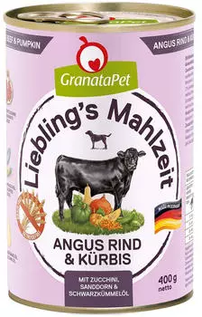 GranataPet Liebling's Mahlzeit Angus mit Rind&Kürbis 400g