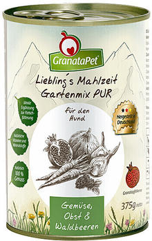 GranataPet Liebling's Mahlzeit Hunde-Nassfutter Gartenmix Pur 375g