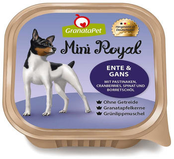 GranataPet Mini Royal Hunde-Nassfutter Ente & Gans 150g