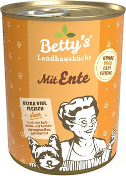 Betty's Landhausküche Hunde-Nassfutter mit Ente 400g