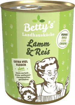Betty's Landhausküche Hunde-Nassfutter Lamm & Reis 400g