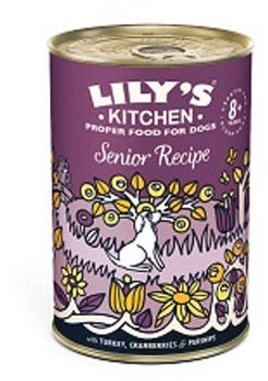 Lily's Kitchen Senior Recipe Hunde Nassfutter mit Truthahn, Preiselbeeren & Pastinaken 400g