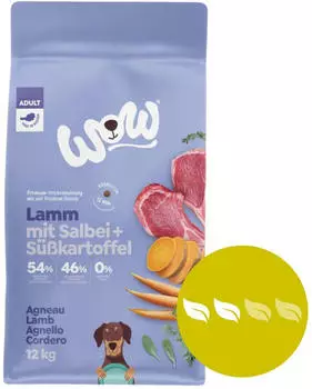 WOW Adult Lamm mit Karotten 12kg