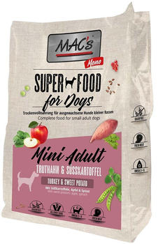 MAC's Mono Mini Adult Hunde Trockenfutter Truthahn & Süsskartoffel 3kg
