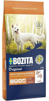 Bozita Original Adult Senistive/Sensibel Hunde Trockenfutter mit Lachs & Reis 12kg