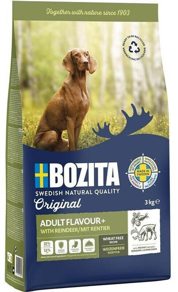 Bozita Original Adult Flavour Plus Hunde Trockenfutter mit Rentier 3kg