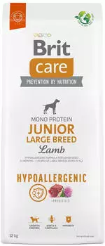 Brit Care Dog Hypoallergenic Junior Large Breed Lamm 12kg