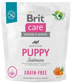Brit Care Dog Skin & Coat Puppy Trockenfutter Salmon 1kg
