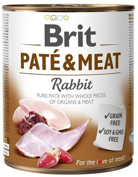 Brit Paté & Meat Hunde Nassfutter Rabbit 800g