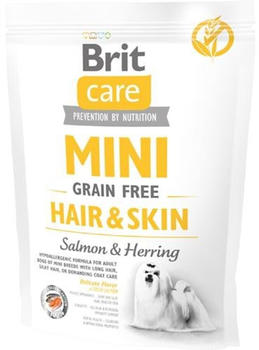 Brit Care Hund Mini Hair&Skin Lachs&Hering Trockenfutter 400g