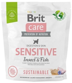 Brit Care Dog Sustainable Sensitive Trockenfutter Insect & Fish 1kg