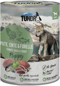 Tundra Puppy Hunde Nassfutter Pute, Ente & Forelle 800g