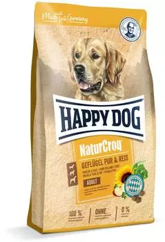 Happy Dog NaturCroq Geflügel Pur & Reis 4kg Happy Dog NaturCroq Geflügel Pur & Reis 4kg