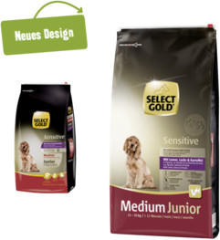 Select Gold Sensitive Junior Medium Lamm, Lachs & Kartoffel 12kg