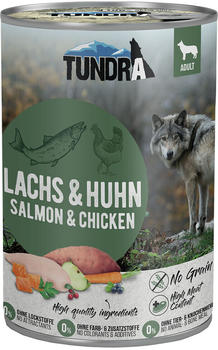 Tundra Hunde Nassfutter Lachs & Huhn 400g