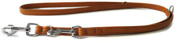 Das Lederband Führleine Denver cognac/cognac 200cm 18mm