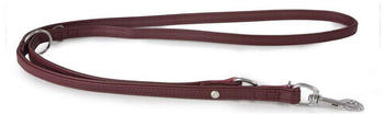 Das Lederband Führleine Glückshund Merlot/Merlot 200cm 18mm