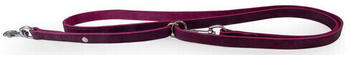 Das Lederband Verstellbare Führleine Weinheim Violet 210cm 12mm