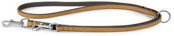 Das Lederband F&uuml;hrleine Amsterdam Caramel/Lava 200cm 14mm