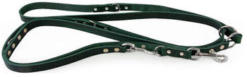 Das Lederband Führleine Weinheim Hunting Green lang 300cm 12mm