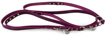 Das Lederband Führleine Weinheim Violet lang 300cm 12mm