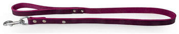 Das Lederband Hundeleine Weinheim Violet 110cm 12mm