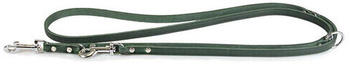 Das Lederband F&uuml;hrleine Weinheim Hunting Green 100cm 22mm