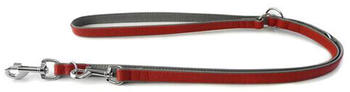 Das Lederband F&uuml;hrleine Firenze carnelian/stone 200cm 18mm