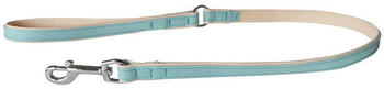 Das Lederband Hundeleine Firenze electric blue/nude 100cm 22mm