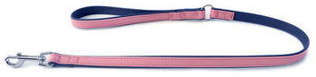 Das Lederband Hundeleine Firenze candy/saphire 100cm 22mm