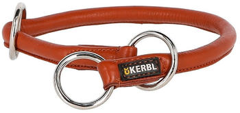 Kerbl Rundleder Schlupf Halsband Roma inkl. Stopper 50cm 8mm cognac (K81092)