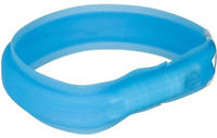 TRIXIE 12672, TRIXIE Flash Leuchtband USB, Silikon, L-XL: 70 cm / 30 mm, blau