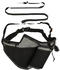 Trixie Jogginggürtel mit Leine 70–130cm 4cm / Leine 1,15-1,50cm 20mm schwarz/grau