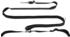 Trixie Jogginggürtel mit Leine 70–130cm 4cm / Leine 1,15-1,50cm 20mm schwarz/grau