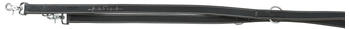 Trixie Rustic Fettleder-Verl&auml;ngerungsleine Heartbeat L&ndash;XL 200cm/ 25mm schwarz