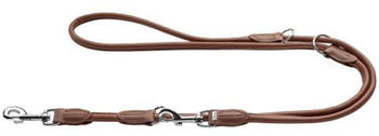 HUNTER Verstellbare F&uuml;hrleine Round & Soft 10/200 braun (40287)