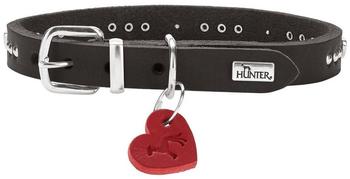 HUNTER Aalborg Hearts Halsband XXS-XS schwarz