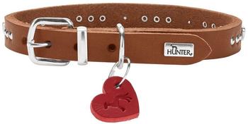 HUNTER Aalborg Hearts Halsband XXS-XS cognac