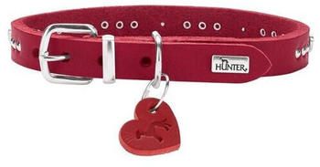 HUNTER Aalborg Hearts Halsband XS-S rot