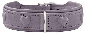 HUNTER Soho X Love Halsband S-M 3,5cm flieder-grau