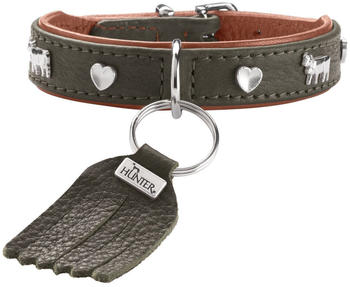 HUNTER Halsband M&uuml;nchen Mini gr&uuml;n/cognac (69371)