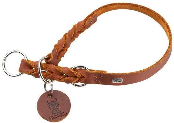 HUNTER Halsband Solid Education cognac 60cm 1,8cm (66104)