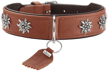 HUNTER Halsband M&uuml;nchen cognac/schwarz L 65cm 4,0cm (69392)