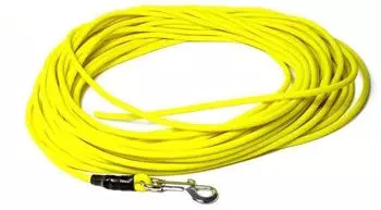 Mystique Biothane Schleppleine rund 6mm Standard Karabiner Neongelb 7,5m