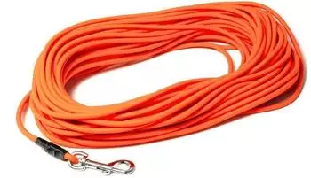 Mystique Biothane Schleppleine rund 6mm Standard Karabiner Neonorange 7,5m