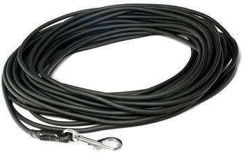 Mystique Biothane Schleppleine rund 6mm Standard Karabiner schwarz 10m